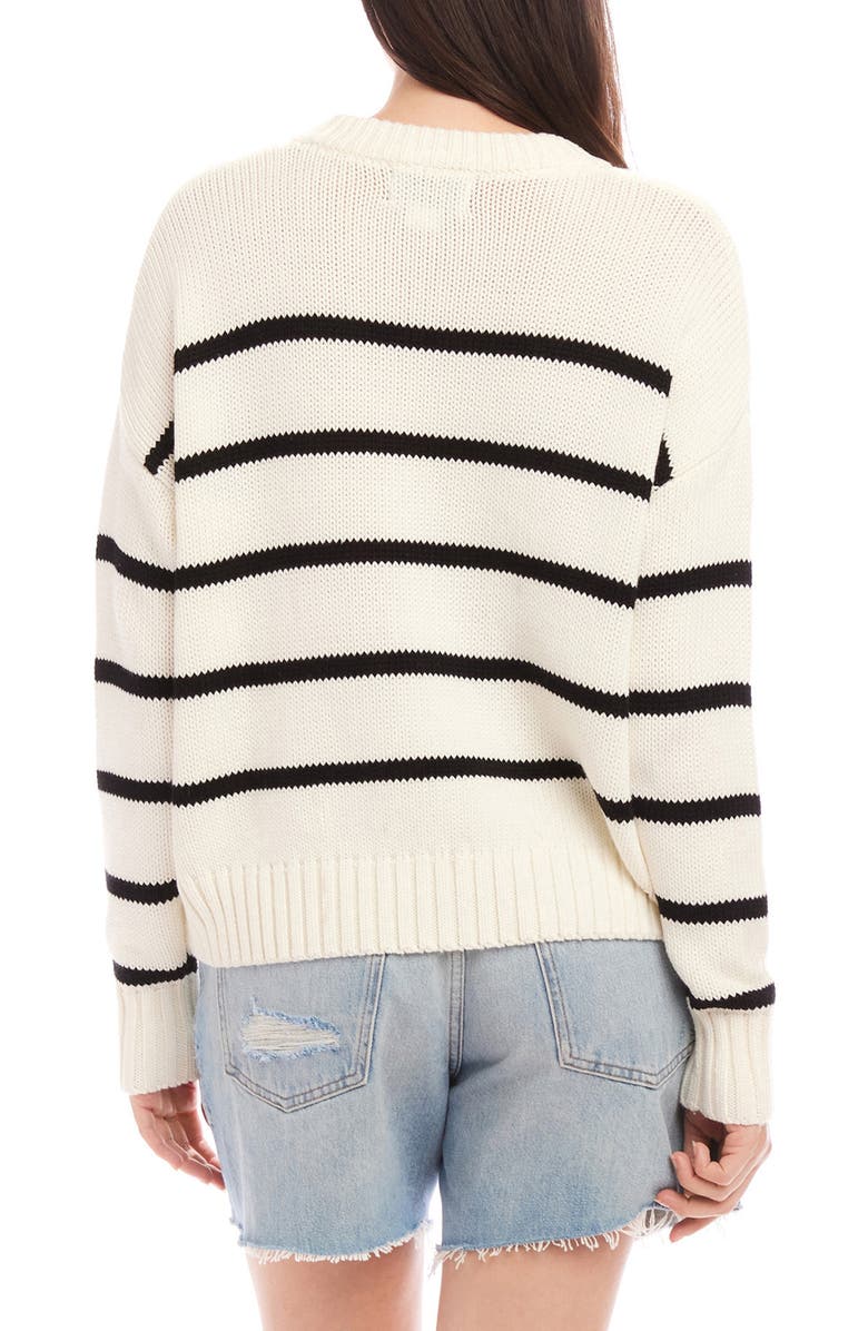 FIFTEEN TWENTY Luca Stripe Crewneck Sweater, Alternate, color, Stripe