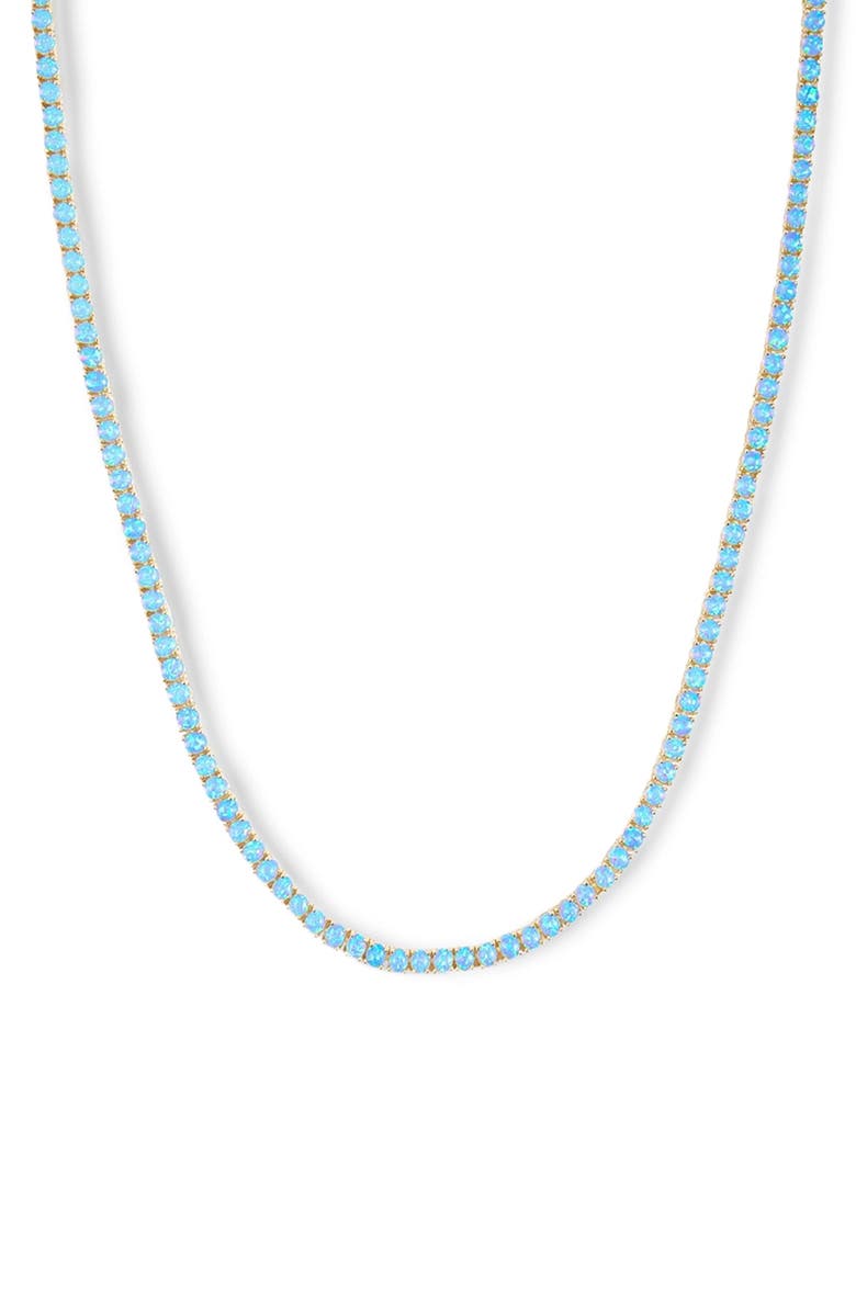 Melinda Maria Grand Heiress Imitation Opal Necklace, Main, color,