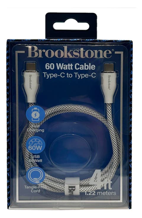 4-Ft. Braided USB-C To USB-C Cable