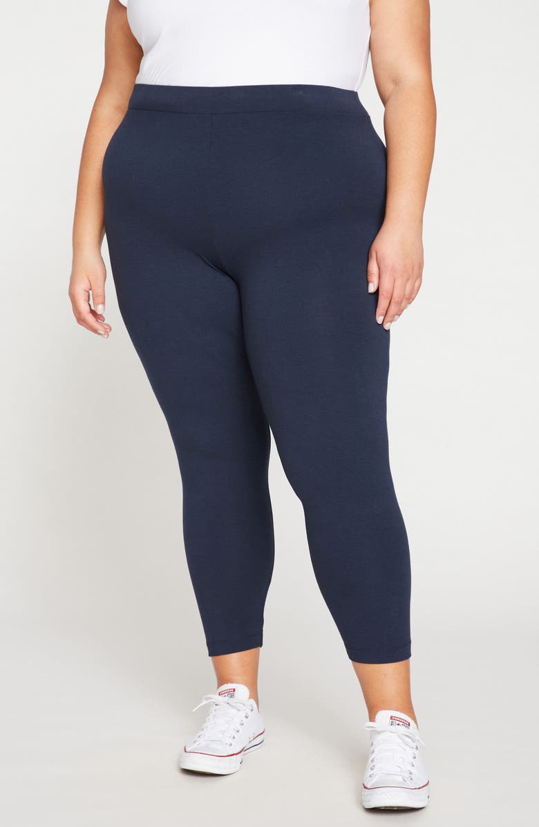 Universal Standard Roya Crop Leggings, Main, color, Midnight Blue
