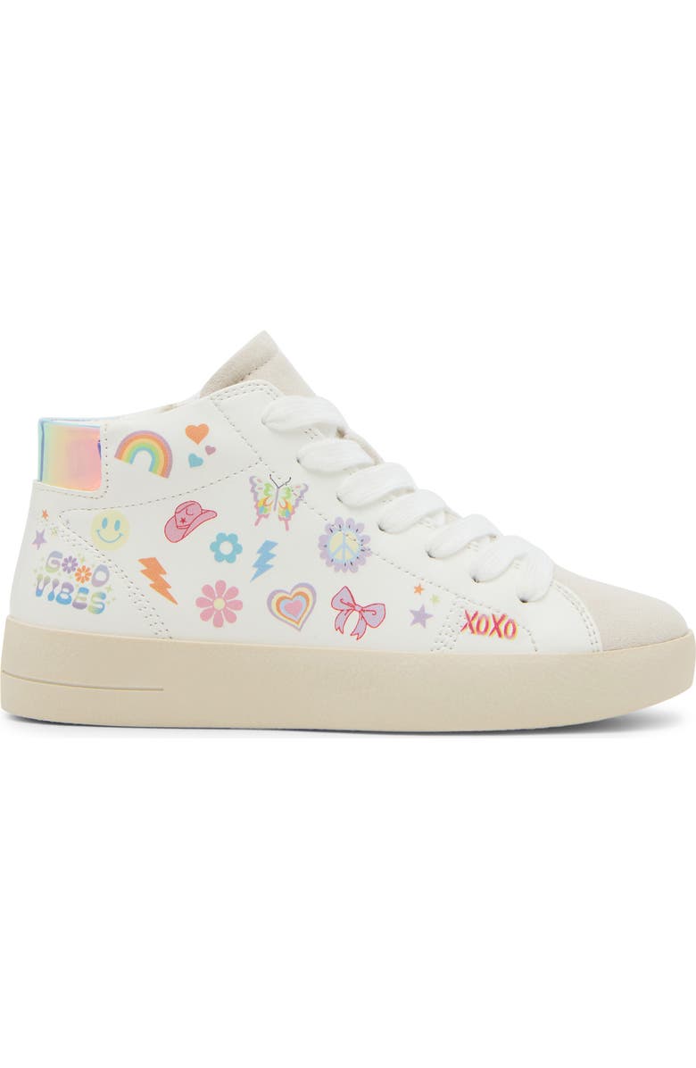 Steve Madden Kids' Doodle Sneaker, Alternate, color, White