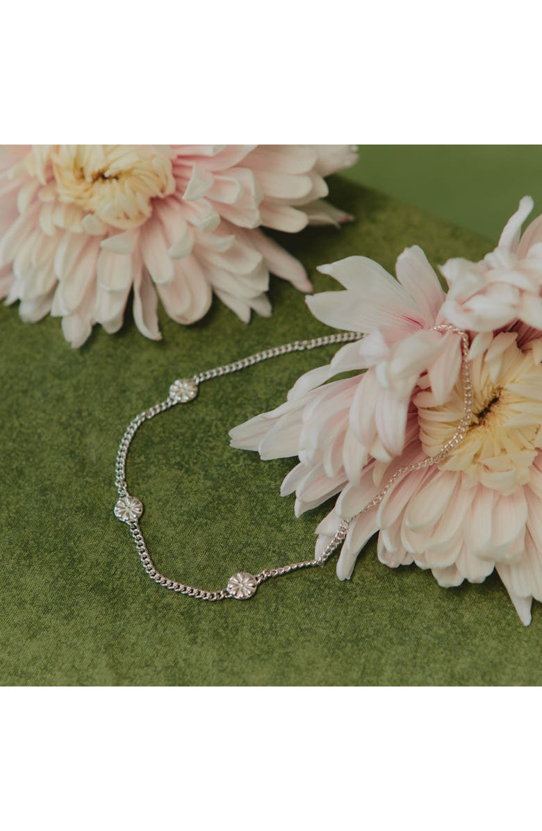 LOUPN Flower Path Necklace, Alternate, color, Silver