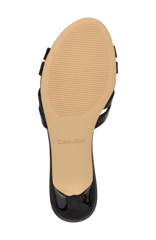 CALVIN KLEIN CALVIN KLEIN GABBIE KITTEN HEEL SLIDE SANDAL