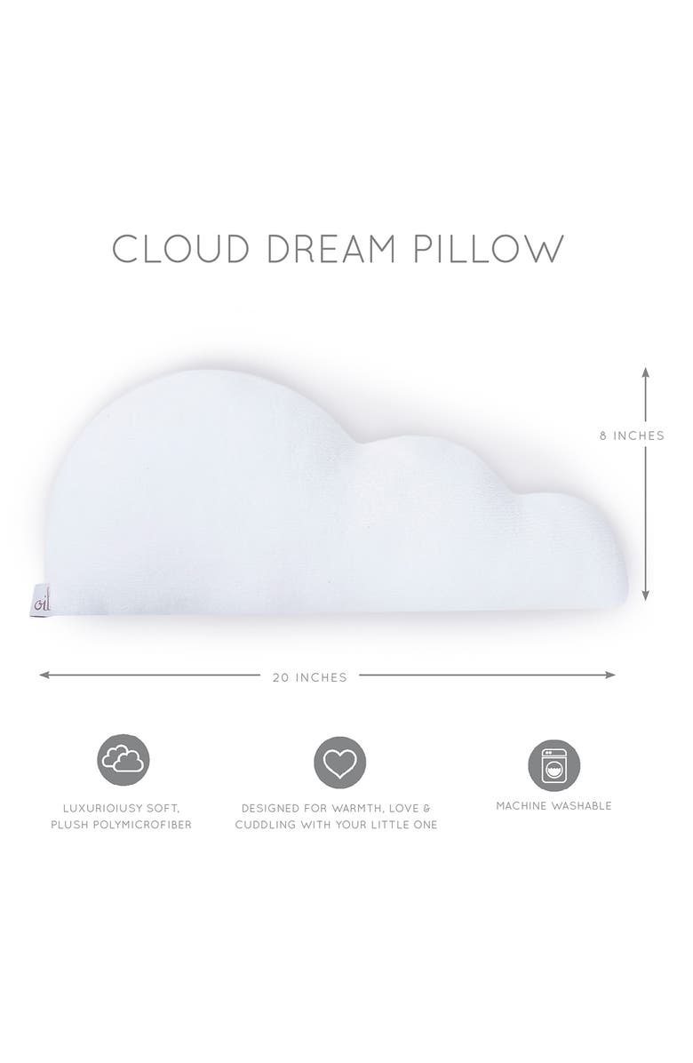 Oilo Cloud & Moon Dream Pillow Set, Alternate, color, Pewter