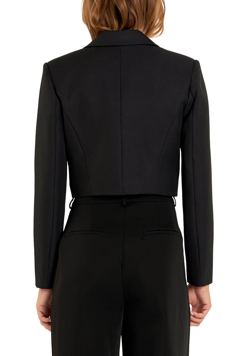 Classic Crop Jacket, Alternate, color, BLACK