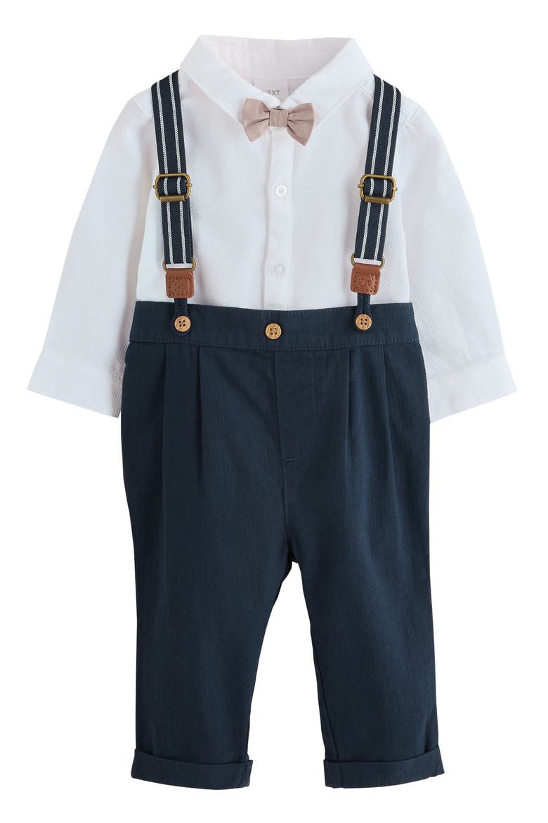 Kids' 3-Piece Shirt, Pants & Braces Set, Main, color, BLUE