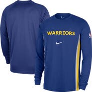 Nike Men's Nike Royal Golden State Warriors 2025/26 Authentic Pre-Game Legend Dri-FIT Long Sleeve Shooting Shirt
