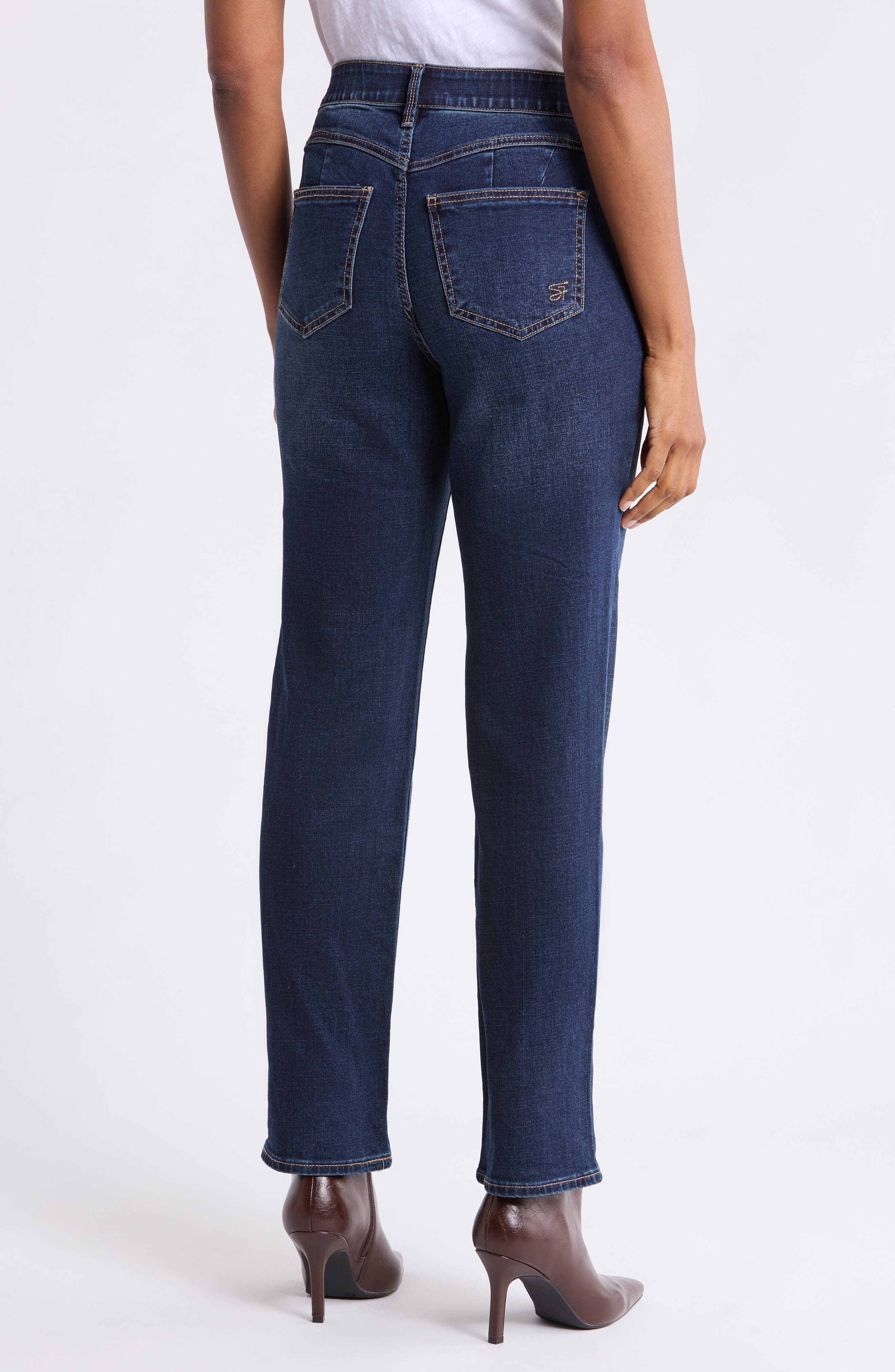 Uplifter High Waist Straight Leg Jeans