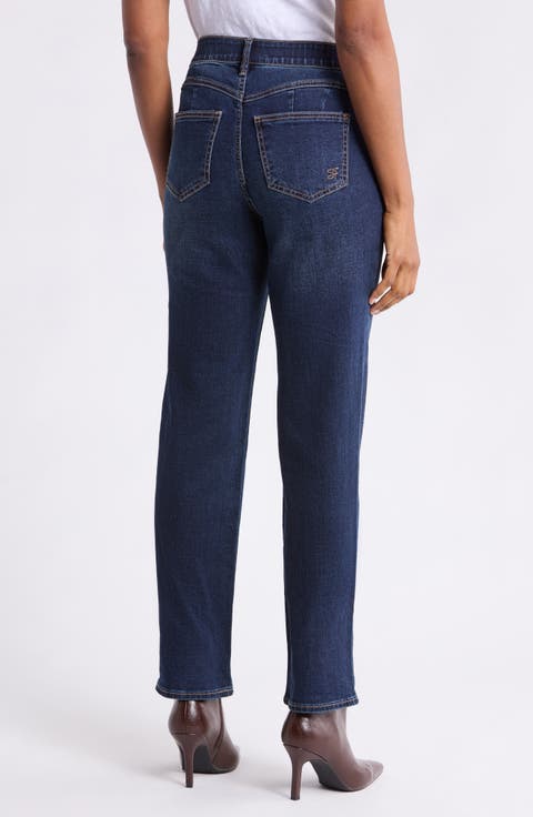 Uplifter High Waist Straight Leg Jeans