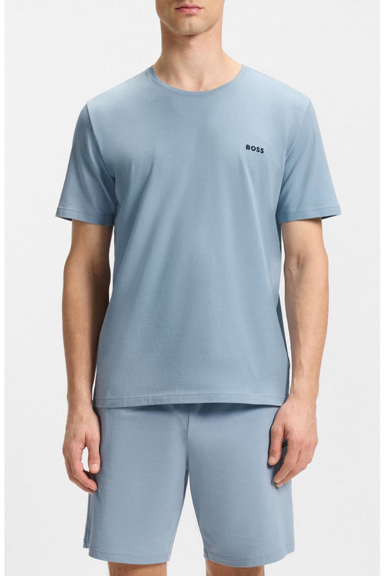 Mix Match Stretch Modal Pajama T-Shirt, Main, color, OPEN BLUE