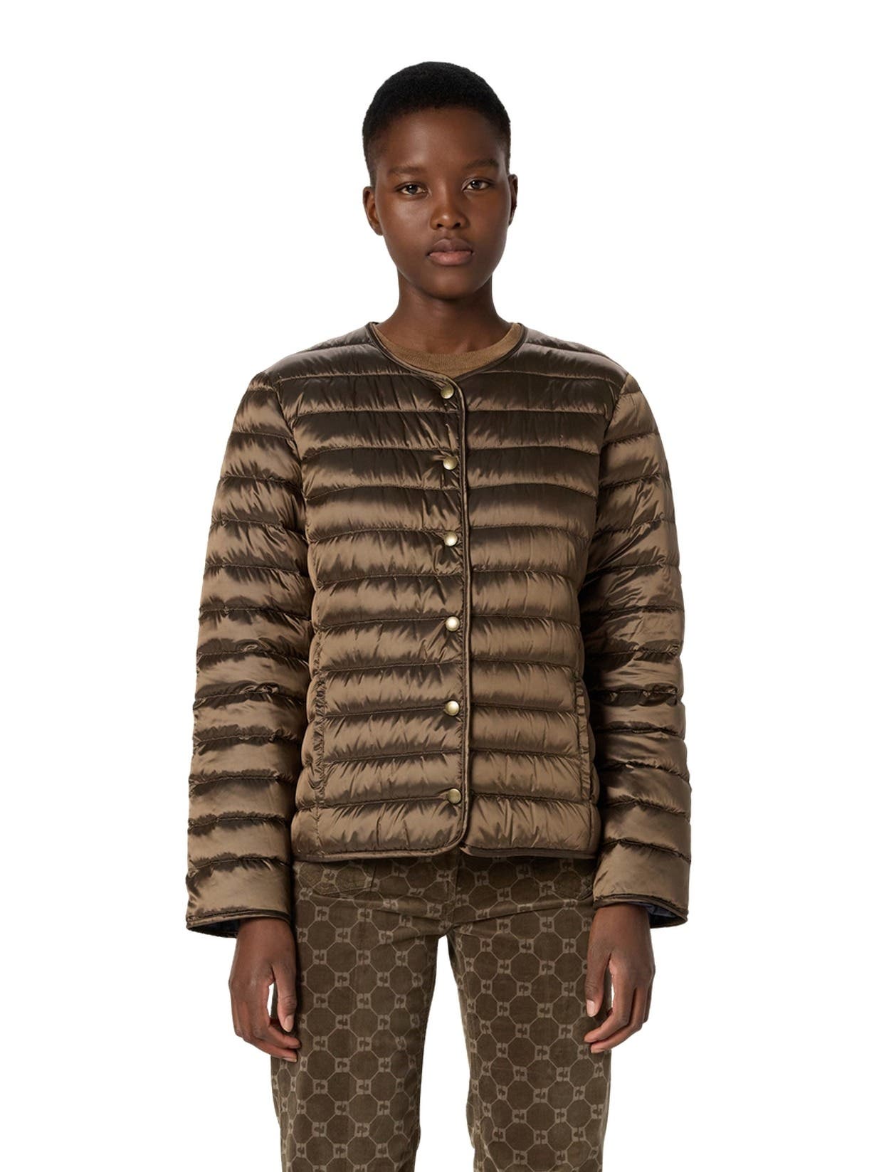 GERARD DAREL Micaela Quilted Reversible Down Jacket (Women