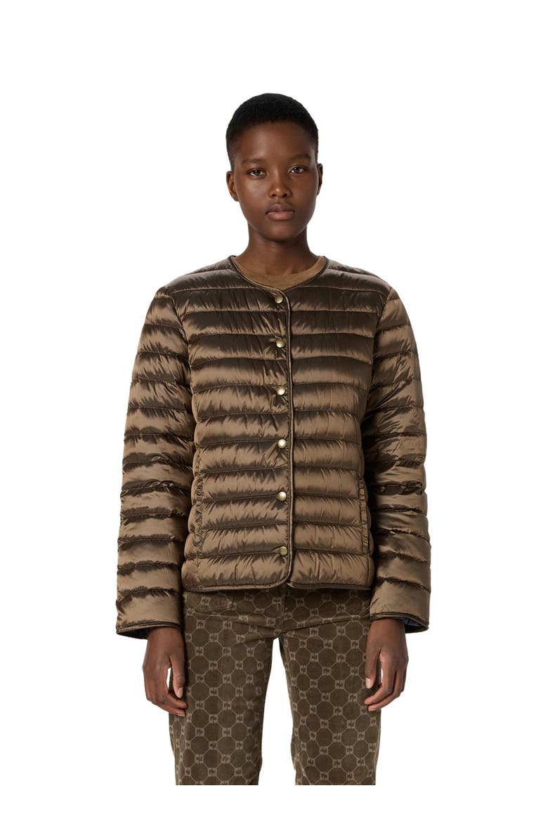 GERARD DAREL Micaela Quilted Reversible Down Jacket, Main, color, Cigar