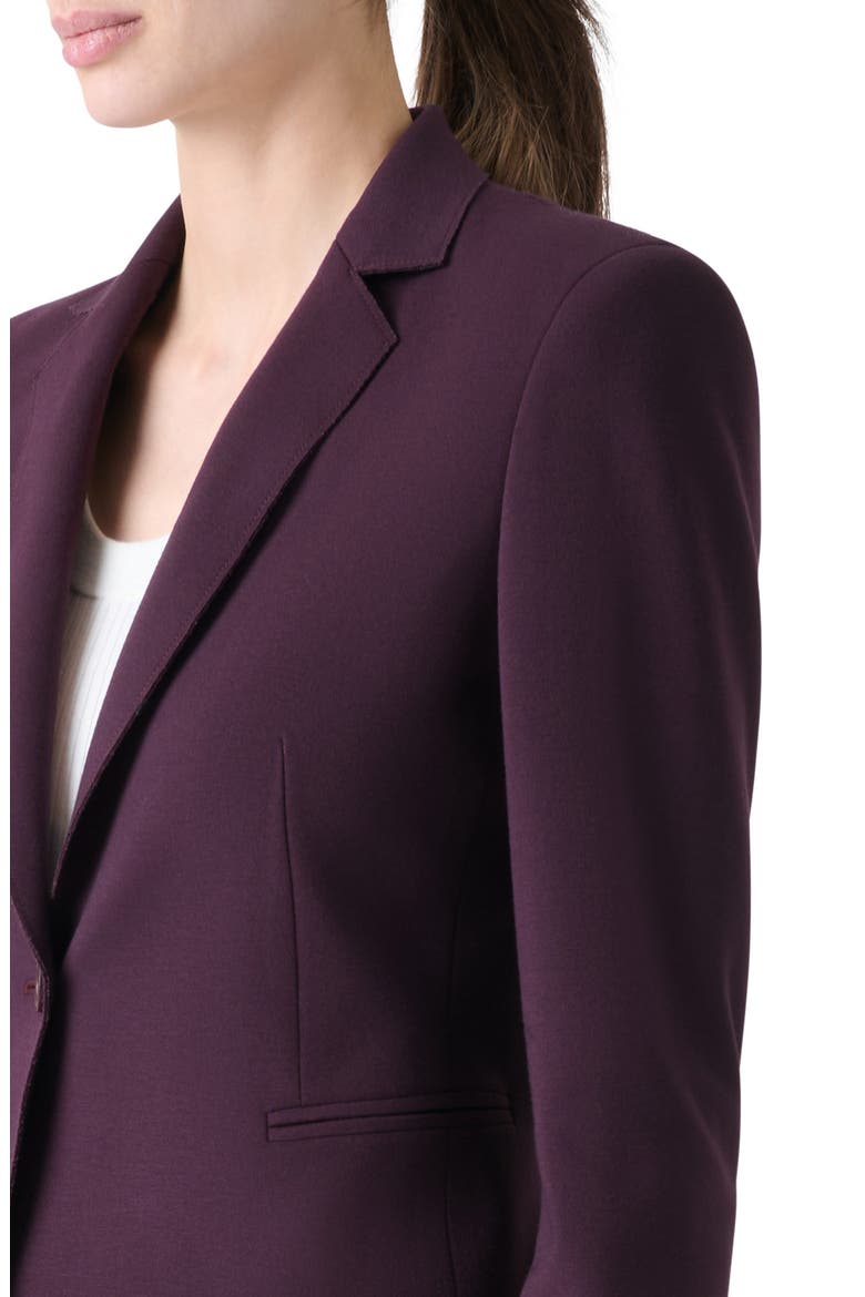 Signature Jersey Blazer, Alternate, color, BLACKBERRY