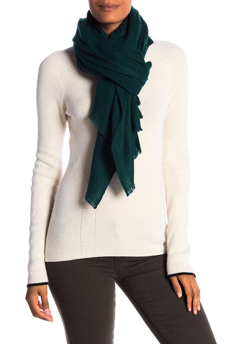 Cashmere pashmina wrap with fringes, Main, color, BLK FOREST
