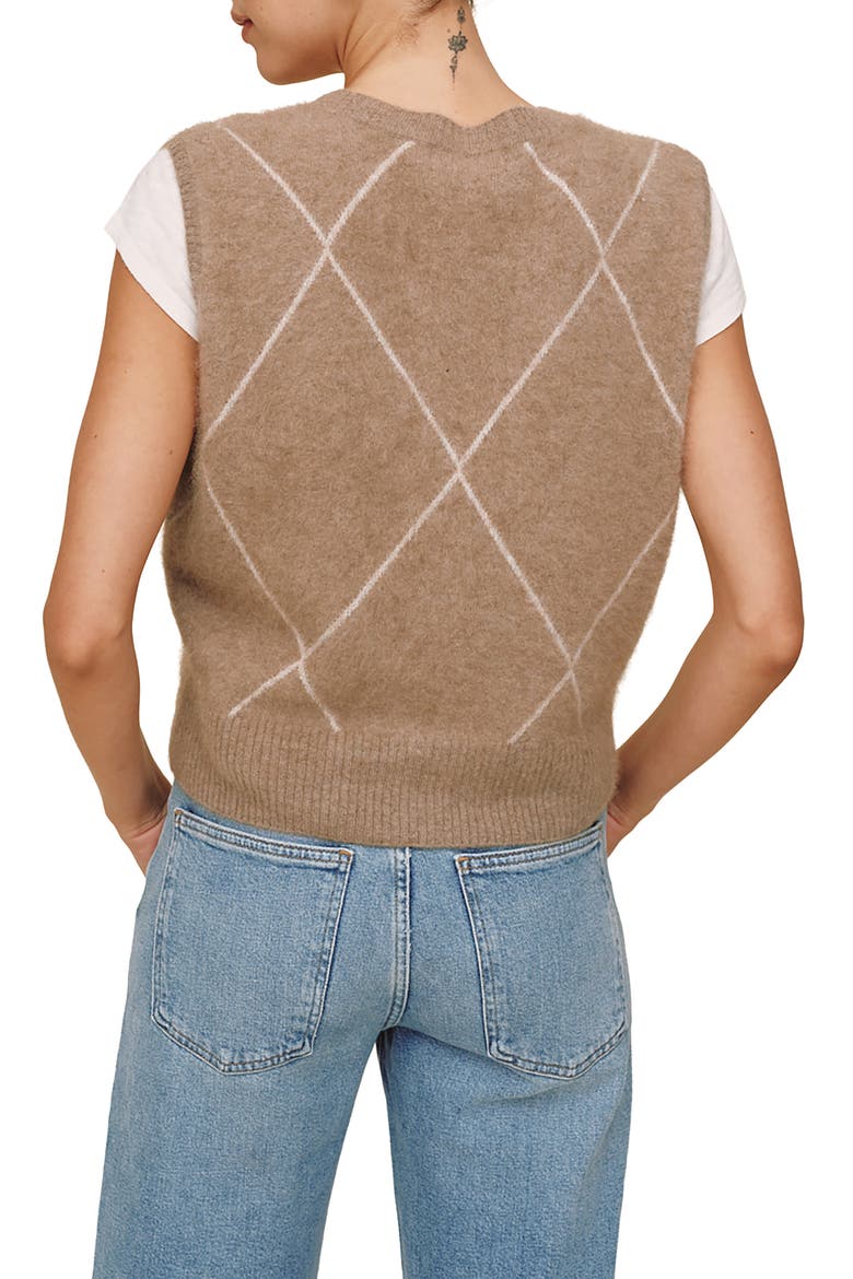 Argyle Sweater Vest, Alternate, color, SPICED CHAI