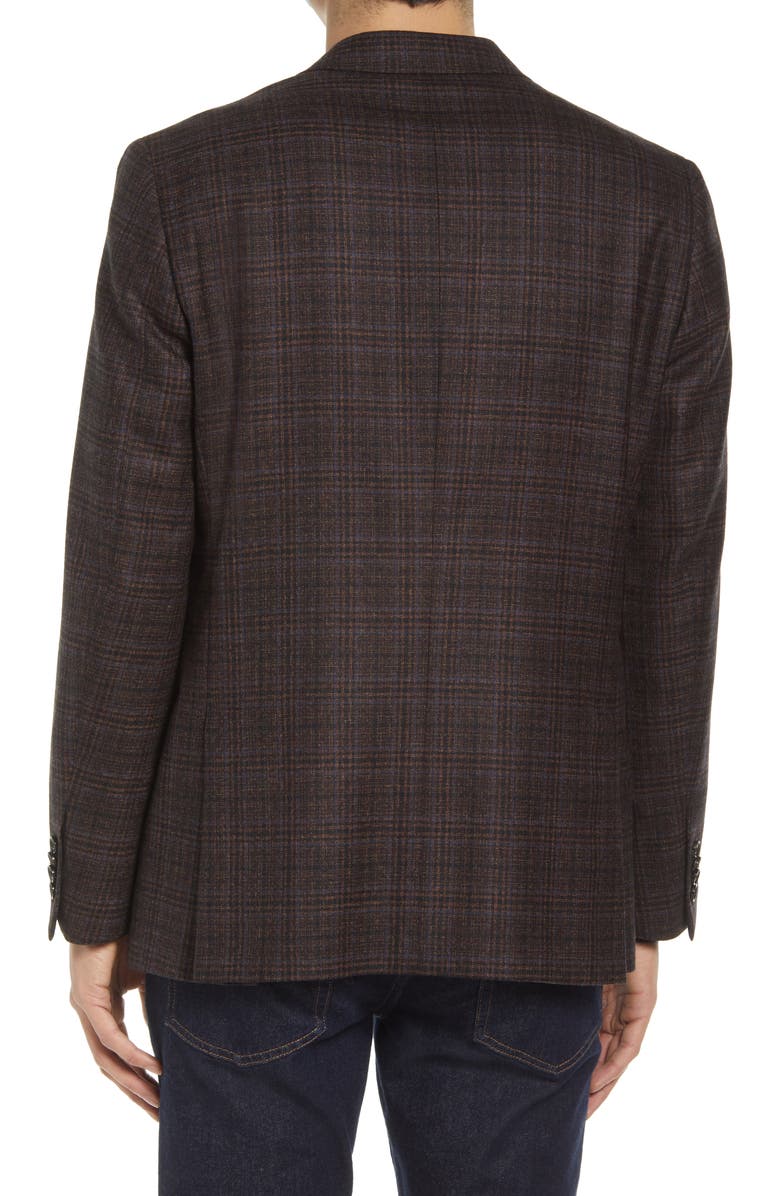 Ted Baker London Konan Trim Fit Plaid Wool Sport Coat, Alternate, color, 