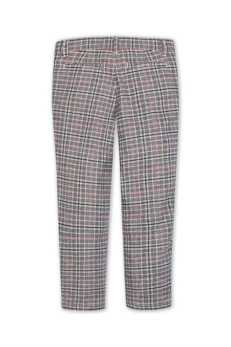 Kids' Organic Brushed Cotton Suit Pants, Alternate, color, Navy Glen Plaid