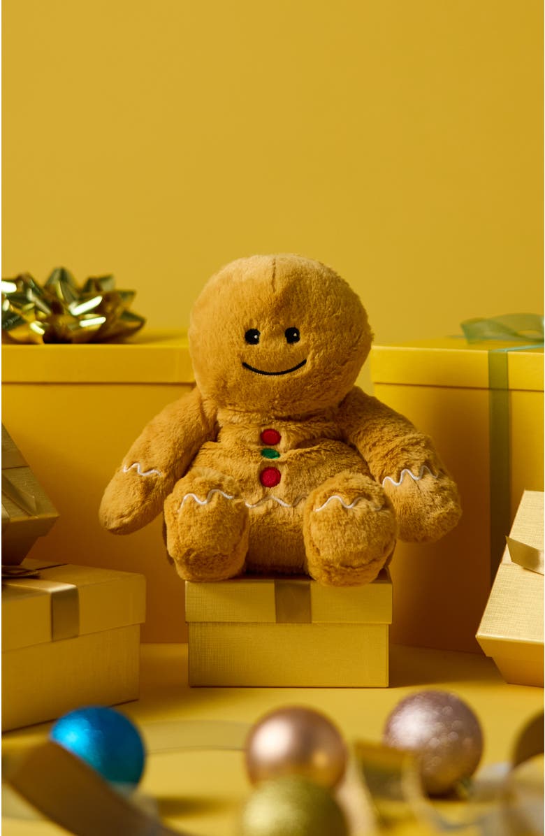 Warmies Gingerbread Boy Plush Toy, Alternate, color, Light Brown