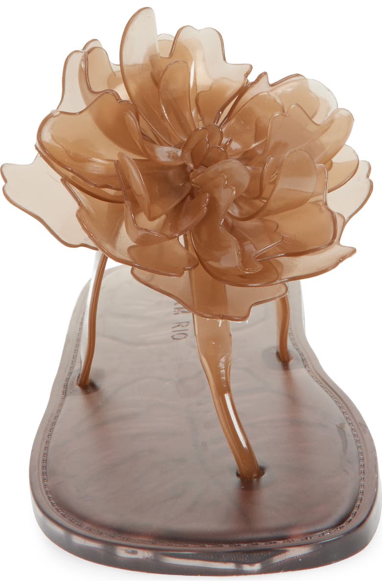 FARM Rio Flower Jelly Flip Flop, Alternate, color, Toffee And Walnut