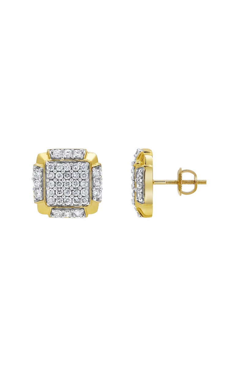 LuvMyJewelry MVP 14K Yellow Gold Diamond Stud Earrings - 1.02ct., Alternate, color, 14K Yellow Gold