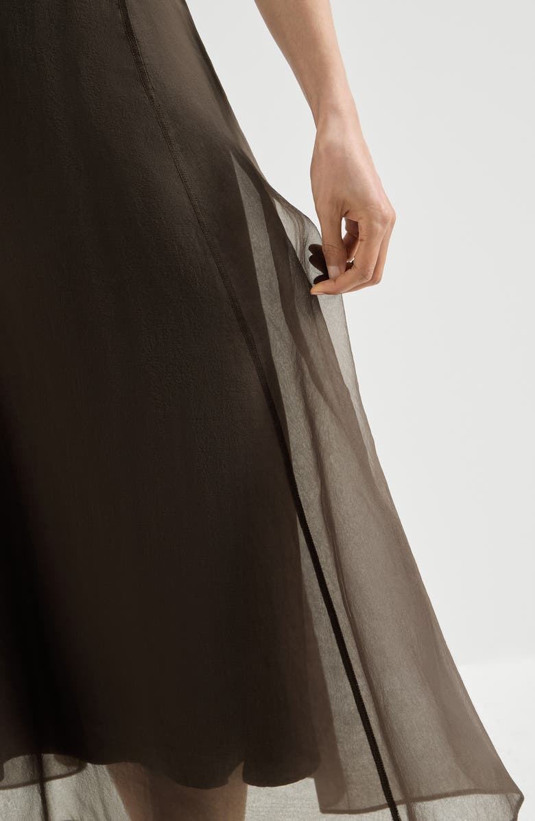 Brunello Cucinelli Circle skirt, Alternate, color, Cocoa