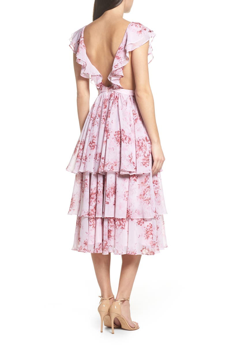Fame and Partners Edy Floral Georgette Dress, Alternate, color, 