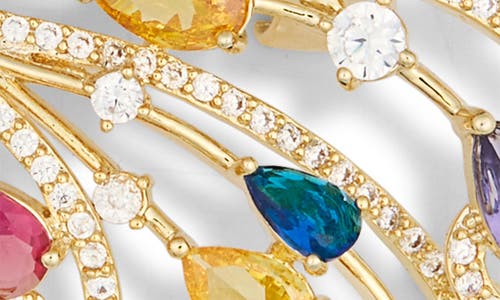 Eye Candy Los Angeles Moana Cubic Zirconia Bird Of Paradise Brooch