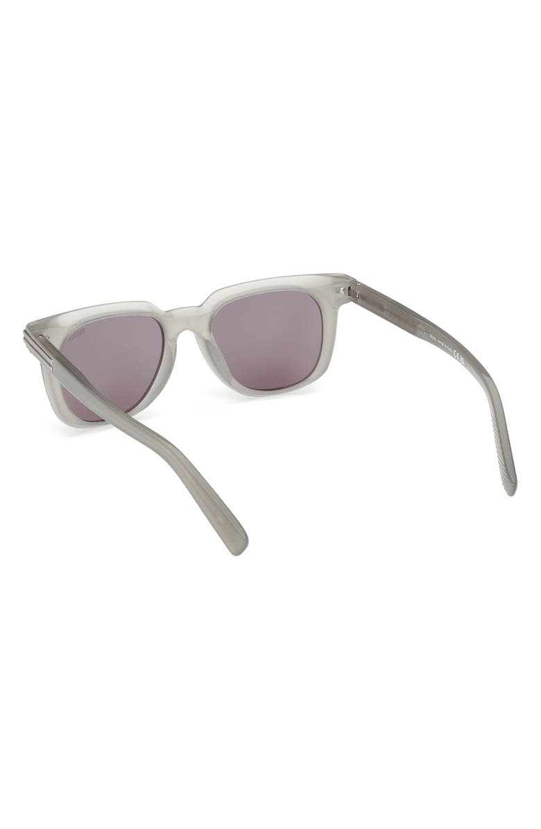 ZEGNA 50mm Geometric Sunglasses, Alternate, color, 