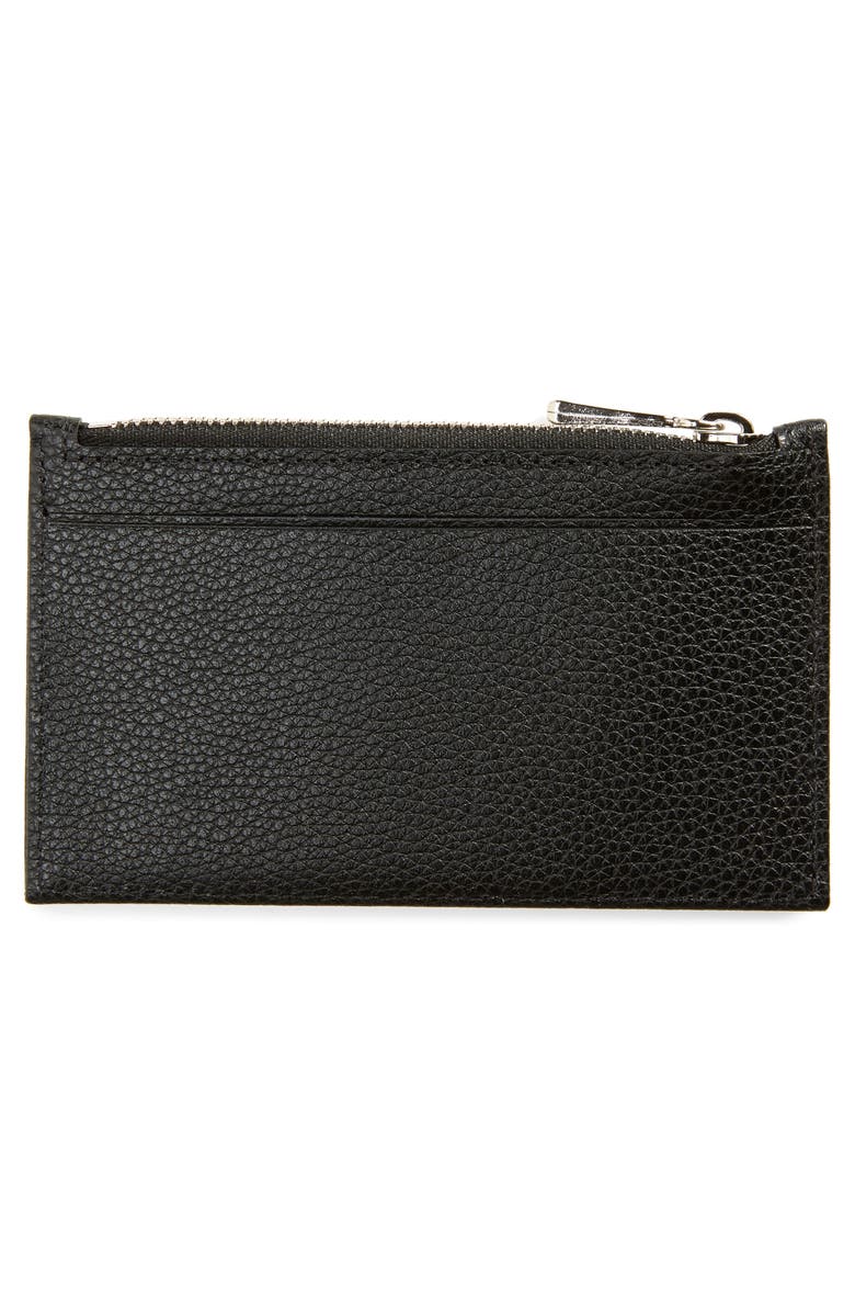 Longchamp Le Foulonné Leather Card Case, Alternate, color, 