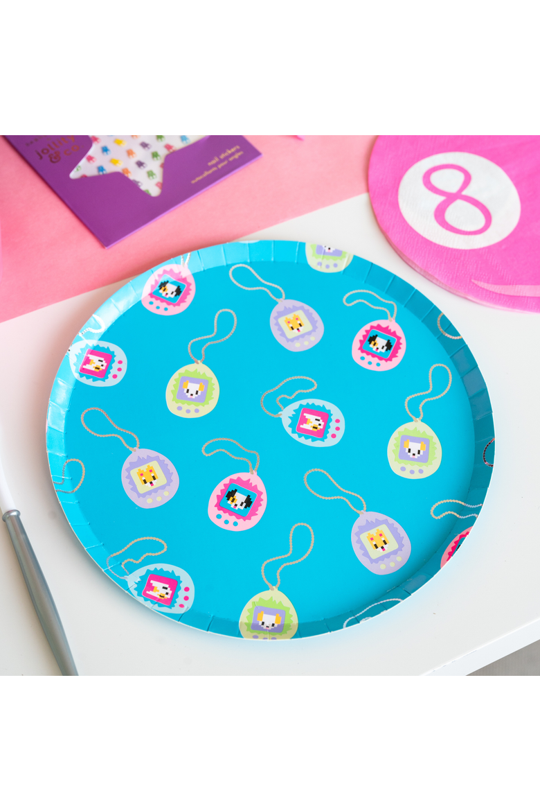 Y2K Pixel Pals Dessert Plates, Alternate, color, Assorted Pre-Pack