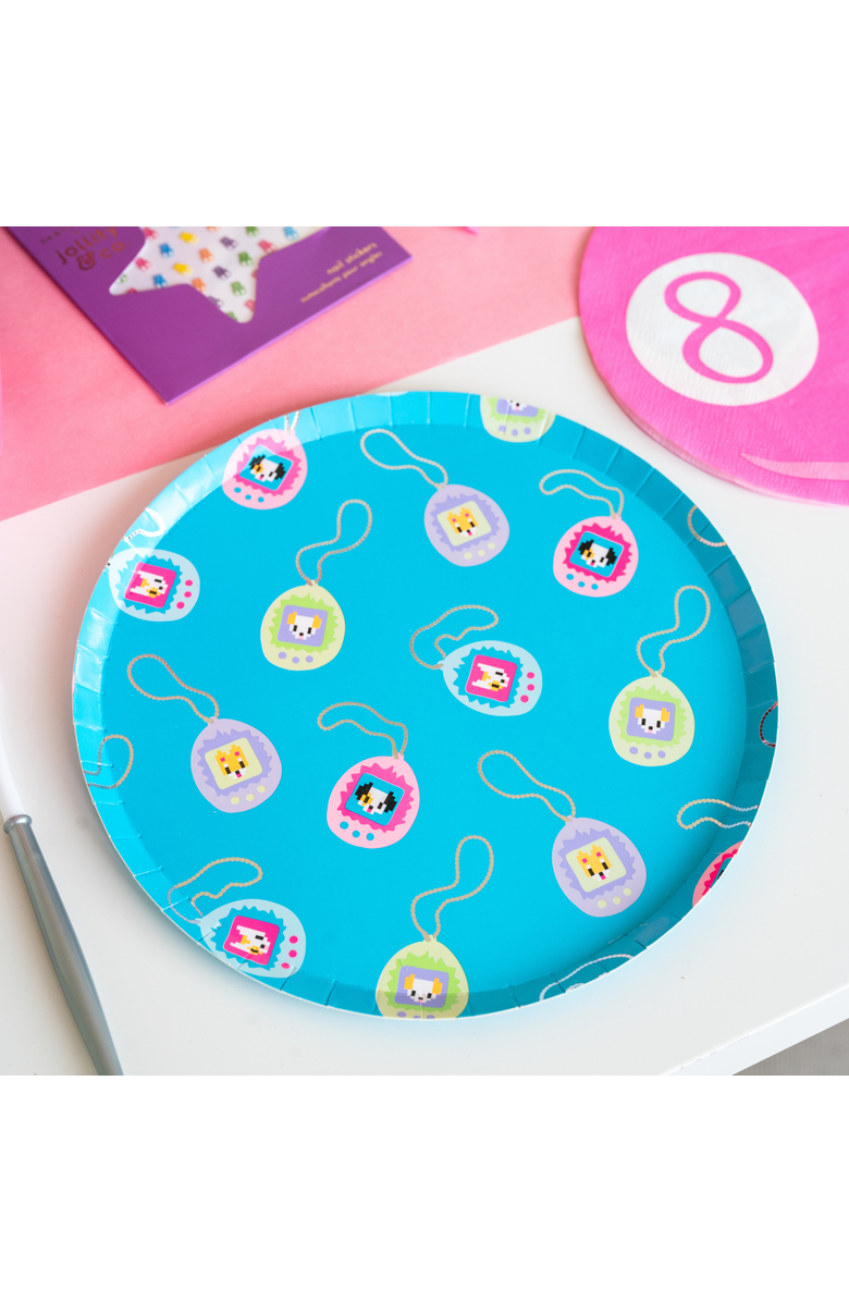 Jollity & Co. Y2K Pixel Pals Dessert Plates, Alternate, color, Assorted Pre-Pack
