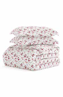 HOMESPUN HOME SPUN Premium Ultra Soft 3-Piece Blossoms Print Duvet Cover Set