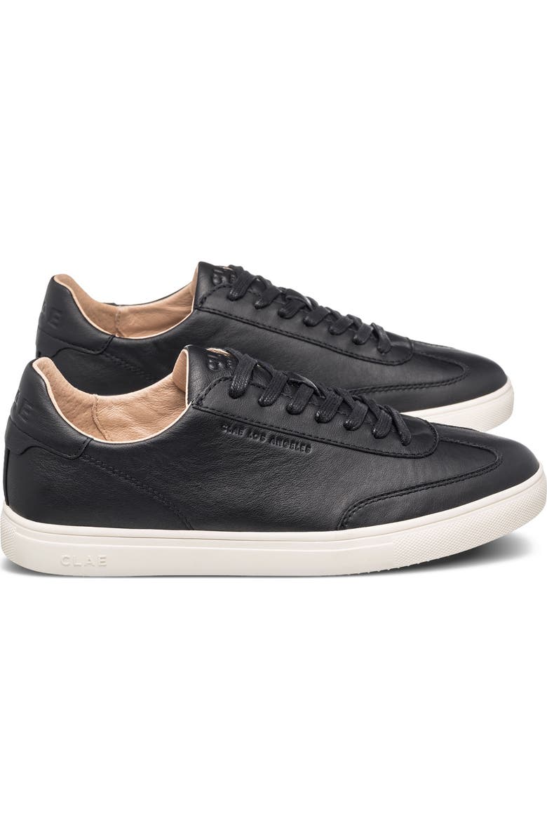 CLAE Deane Sneaker, Alternate, color, Black Milled Leather