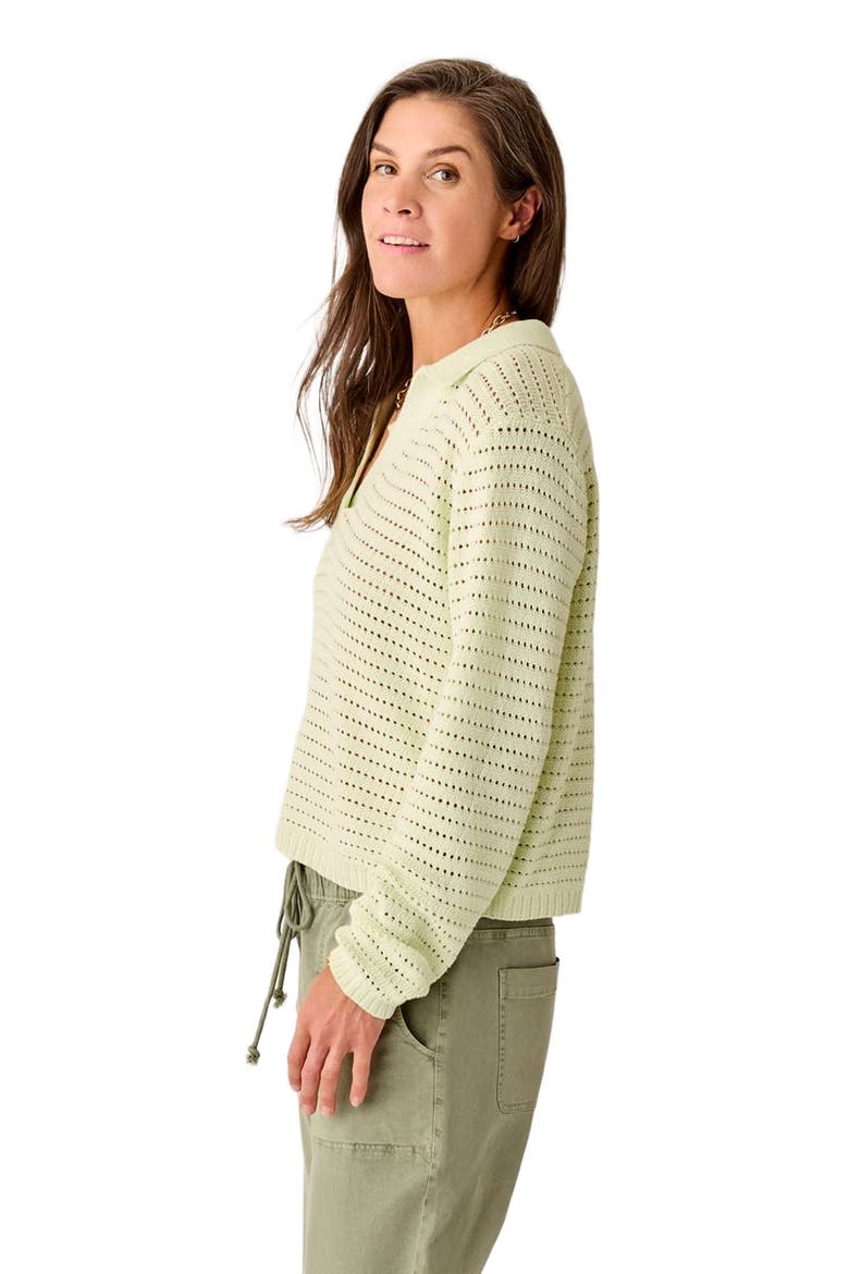 Morgan Polo Sweater, Alternate, color, Honeydew