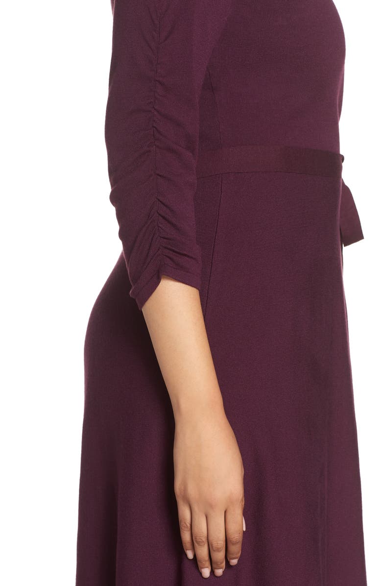 Eliza J Midi Faux Wrap Dress, Alternate, color,