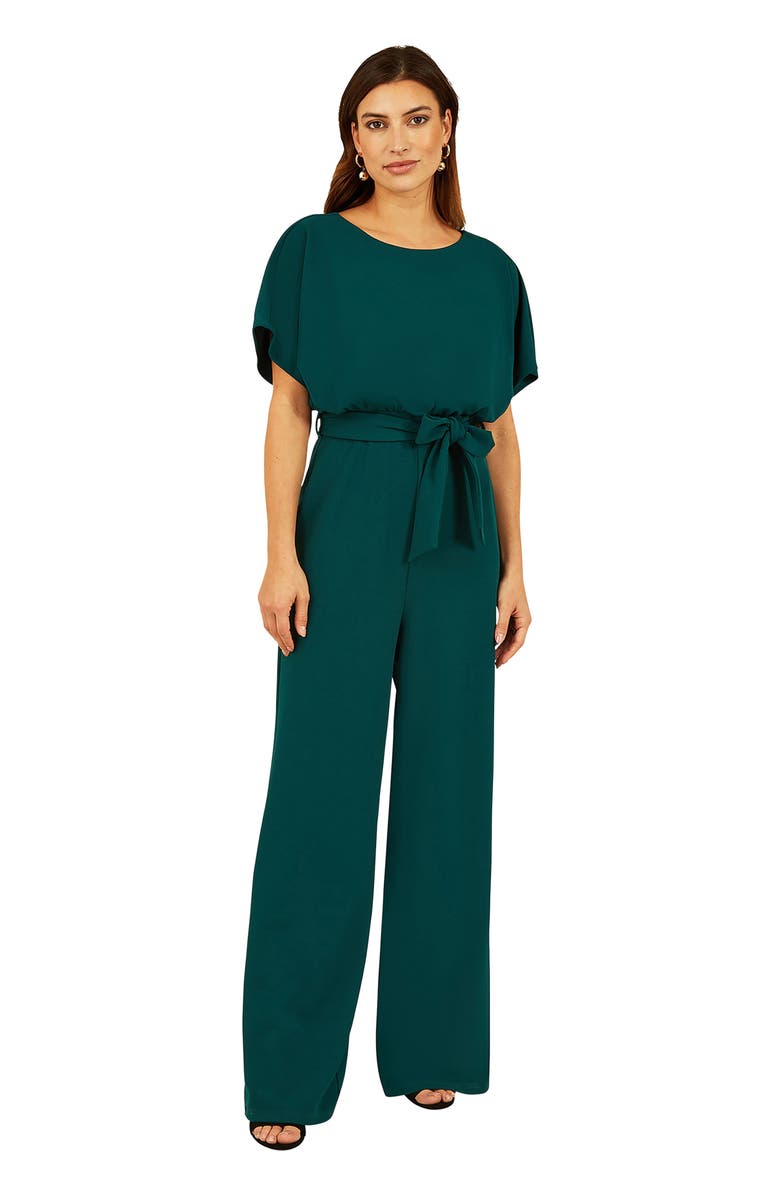 Yumi Batwing Stretch Jumpsuit, Main, color, Green