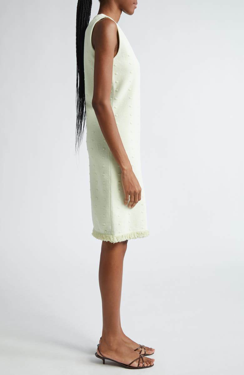 St. John Collection Polka Dot Stretch Piqué Knit Dress, Alternate, color,