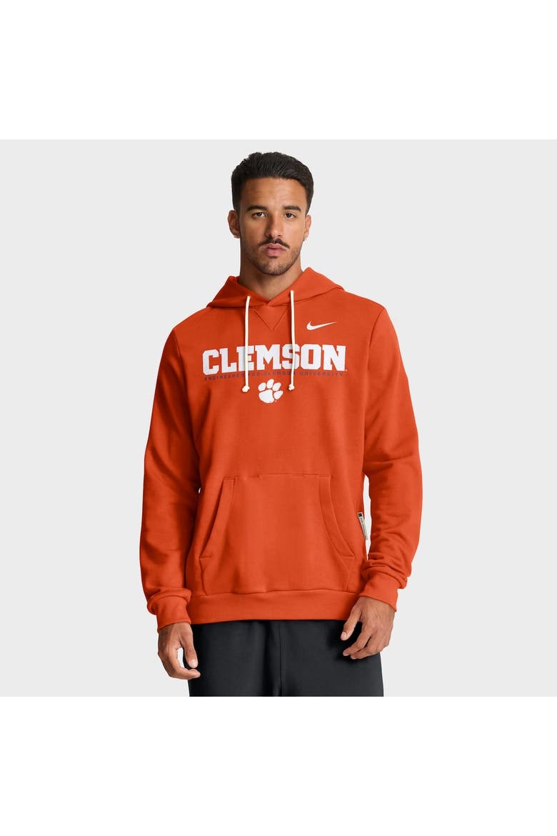 Men's Nike Orange Clemson Tigers 2025 Sideline Standard Issue Dri-FIT Hoodie, Alternate, color, Orange