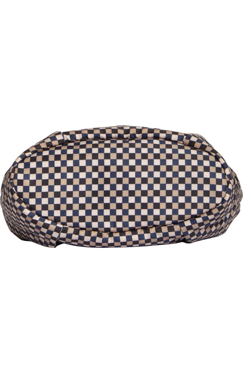 Ganni Mini Check Padded Hobo Bag, Alternate, color,
