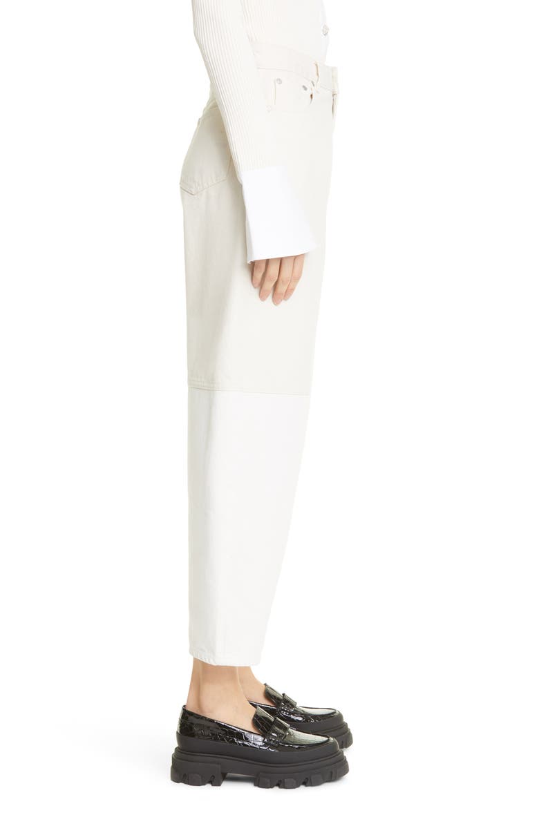 Ganni Straight Leg Organic Cotton Jeans, Alternate, color,