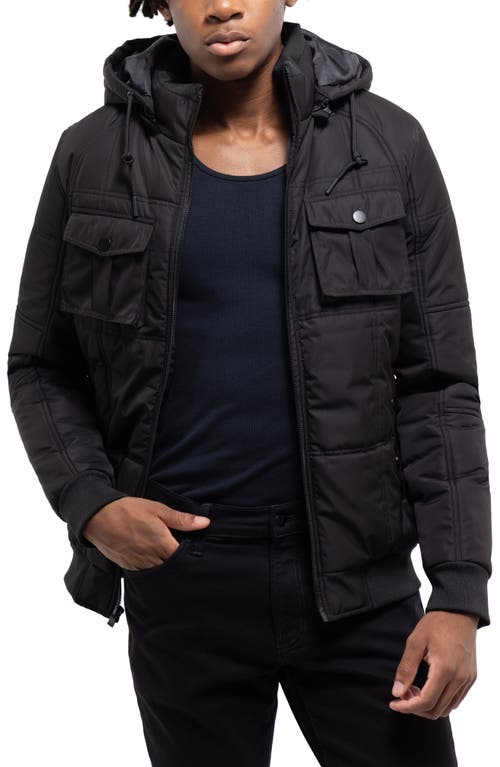 X-ray Xray Hooded Puffer Jacket In Black