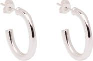 Argento Vivo Sterling Silver J-Hoop Earrings