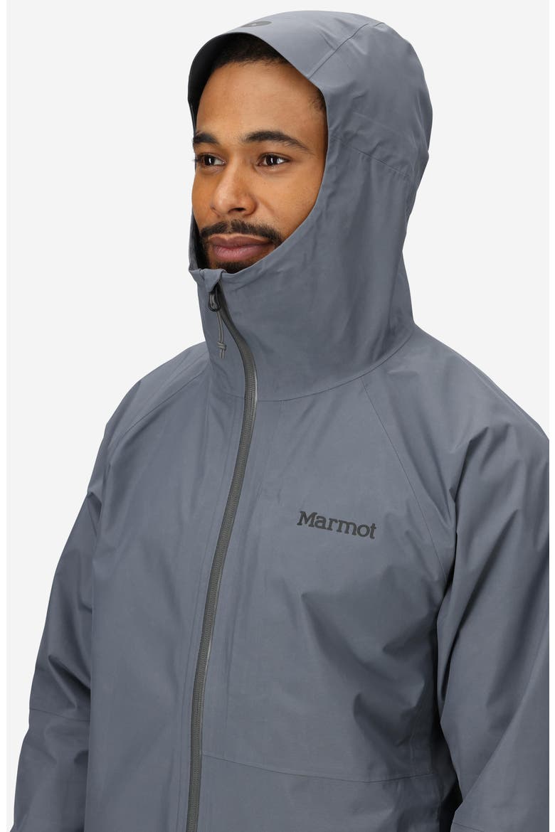 Waypoint Gore-Tex® Waterproof Hooded Jacket, Alternate, color, STEEL ONYX