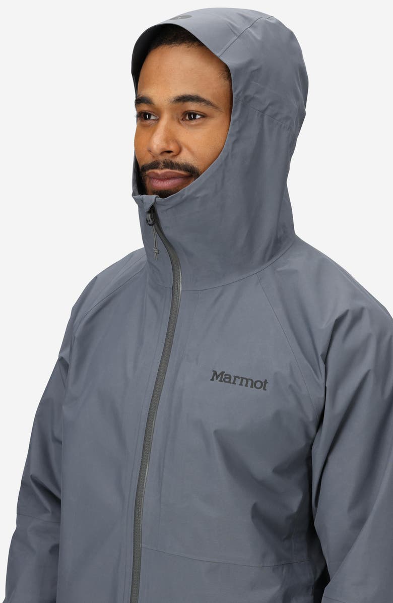 Marmot Waypoint Gore-Tex<sup>®</sup> Waterproof Hooded Jacket, Alternate, color, Steel Onyx
