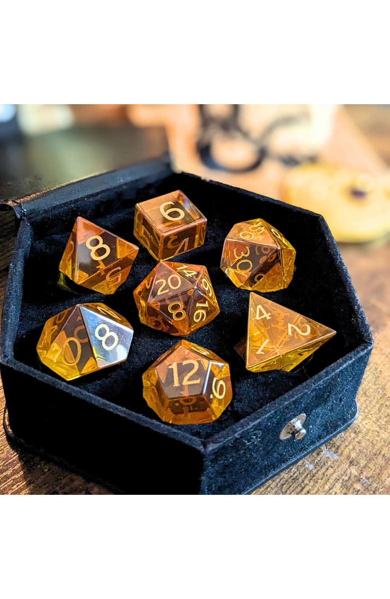 Dungeons & Dragons Acerak'S Treasure Pack Gold Edition,7Pc Dice,Coin & Bag,Rpg, Alternate, color, Multicolored