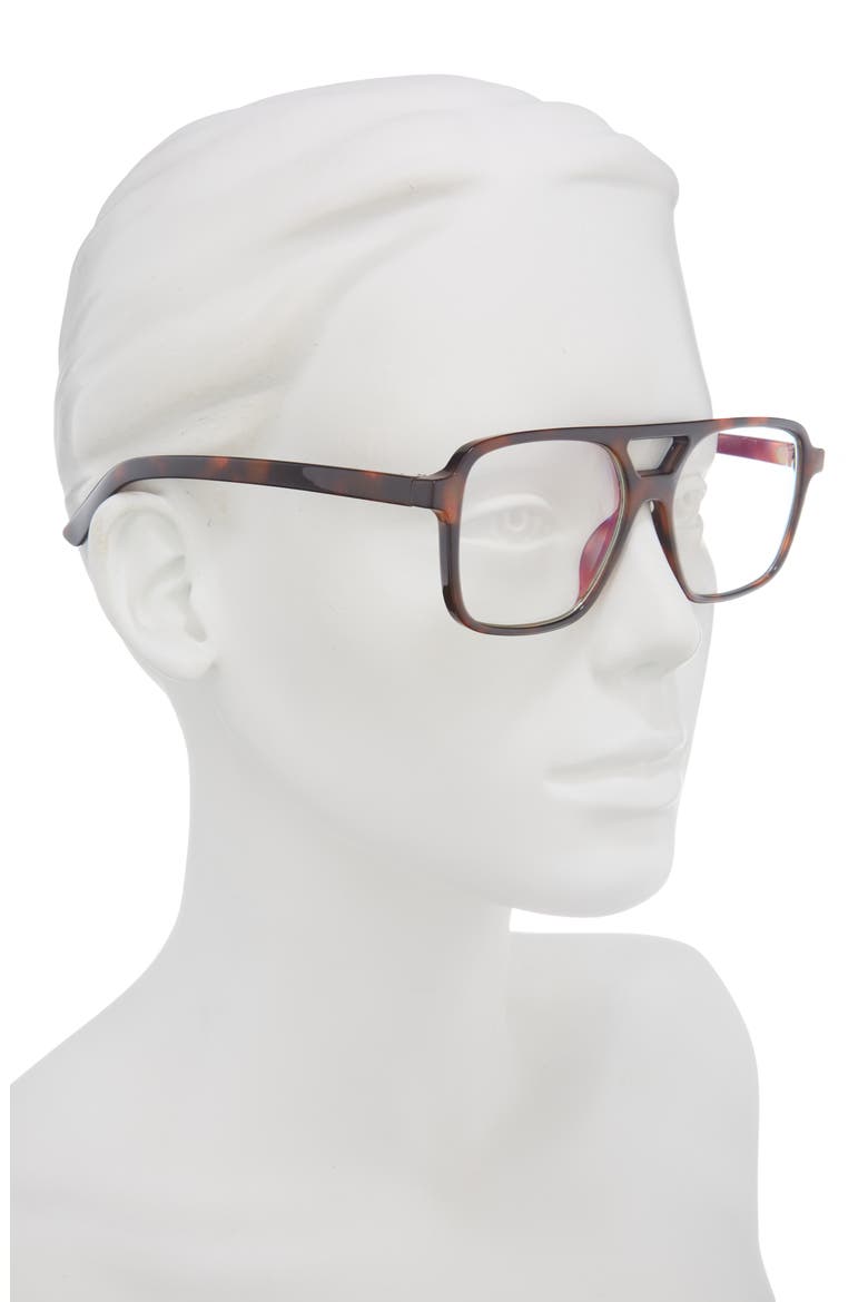 Aviator Blue Light Blocking Glasses, Alternate, color, TORTOISE