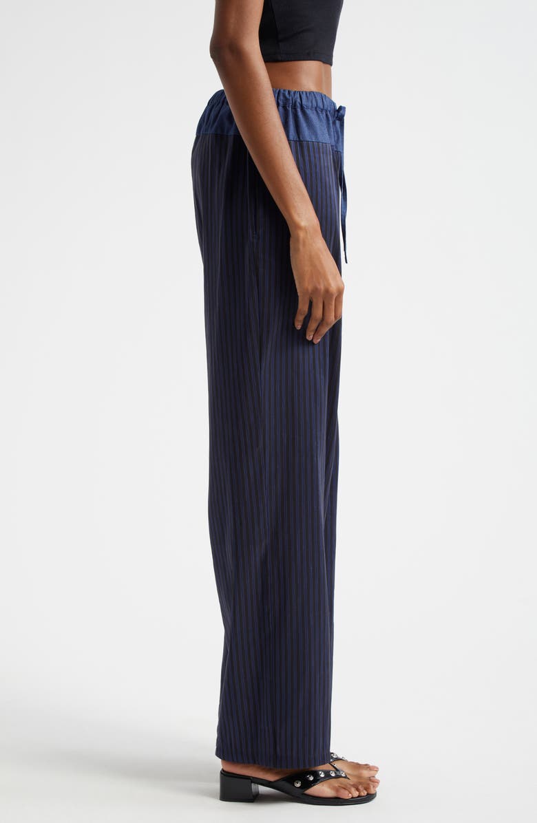 Paloma Wool Olga Stripe Linen Blend Drawstring Pants, Alternate, color, 