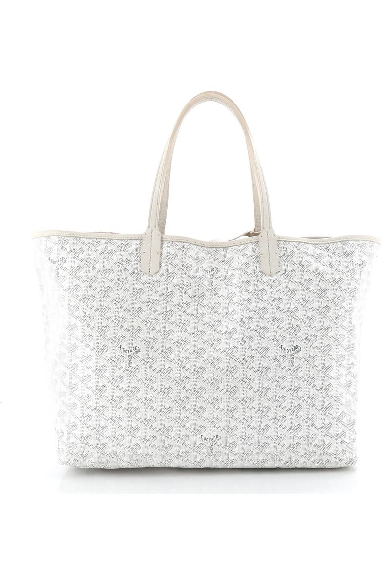 Pre-Owned Goyard Saint Louis Tote Coated Canvas PM, Main, color, White
