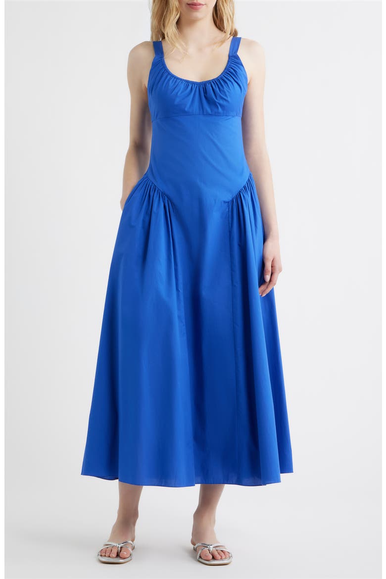 Marcella Midi Dress, Main, color, COBALT