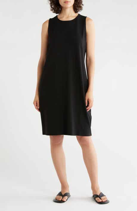 Eileen Fisher Jersey Shift Midi Dress